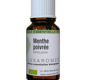 Huile essentielle de Menthe-poivrée bio France- Migraine, mal de tête, douleurs, insectes - Luxaromes 10ml
